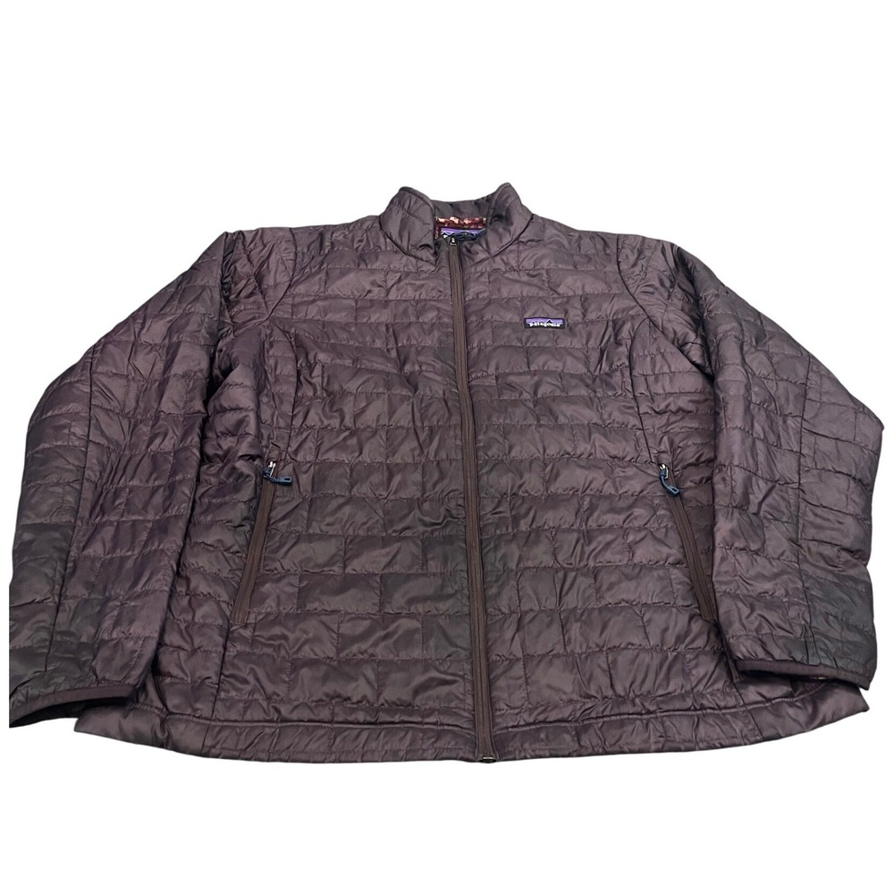 Patagonia Nano Puff Jacket Womens XXL Purple Quilted Insulated Full Zip 84217